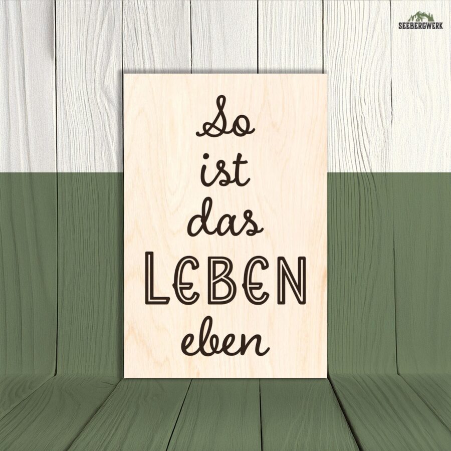 Premium Holzschilder mit Sprüchen